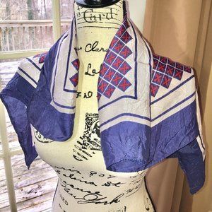 Women's Large Red White and Blue Scarf Wrap Shawl